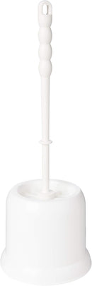 Addis Toilet Brush Round With Open Holder, Plastic, White, 1,202267
