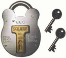 Henry Squire Old English Galvanised Steel Case 4 Lever Padlock, Large