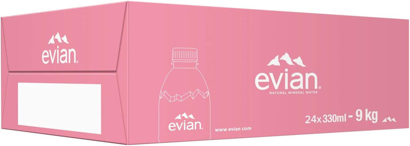Evian Natural Spring Water 330ml (Pack of 24)