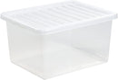 Wham Crystal Clear Plastic Storage Box 37 Litre