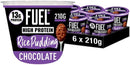 Fuel 10K Ready To Eat Chocolate Porridge Pot 6 x 210g