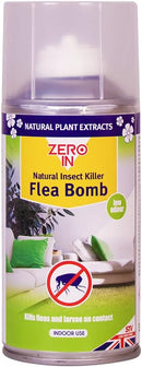 Zero In All-In-One Flea Killer Kit | 3 Treatment Pack | Powder, Spray and Room Bomb