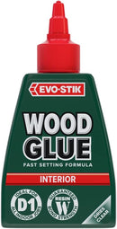 EVO-STIK Wood Glue | Interior | Extra Strong | Fast Setting | Dries Clear | 1 x 125ml