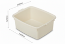 Addis Plastic Butler Large Rectangular Bowl, 12.5 Litre LINEN