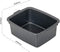 Addis Plastic Butler Large Rectangular Bowl, 12.5 Litre LINEN