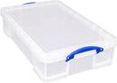Really Useful Clear Plastic Storage Box 33 Litre External: 710 x 440 x 165mm