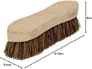 Charles Bentley Stiff Bassine Wooden Hand Scrub Brush, 8", Wood, Natural, One Size