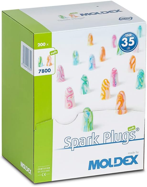 Moldex Disposable Ear Plugs "Spark Plugs" 200 Pair, {MOL7800}
