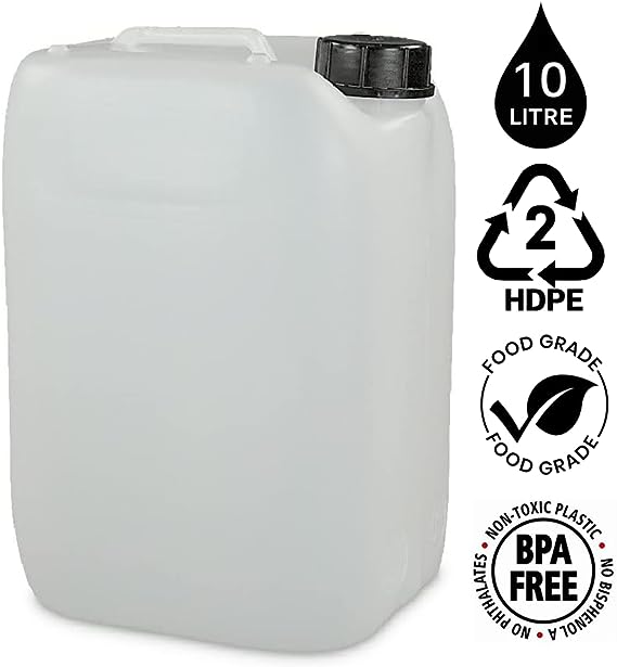 10L EcoStacker Container/Jerry Can CLEAR {Food Compliant}