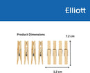 Elliott Traditional Pinewood Clothes Pegs  36 Pegs