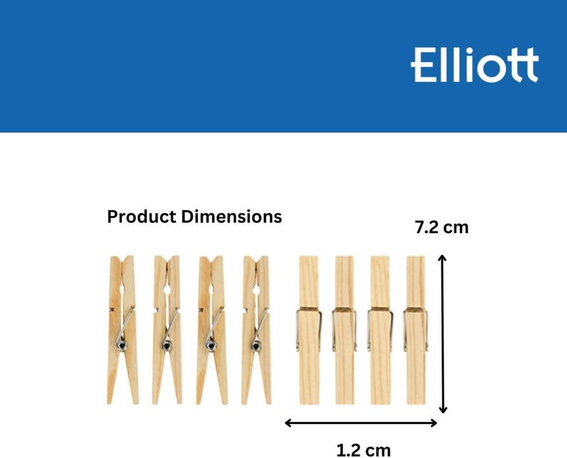Elliott Traditional Pinewood Clothes Pegs  36 Pegs