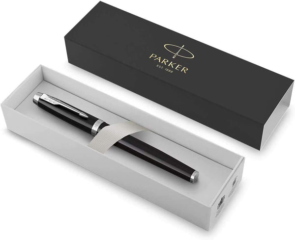 Parker IM Fountain Pen Black Barrel Blue Ink Gift Box - 1931651