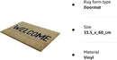 Fixtures "Welcome" 34cm x 60cm PVC Backed Coir Door Mat