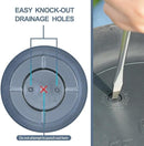 Fixtures Half Barrel Cask Grey 40cm x 27cm Medium Planter