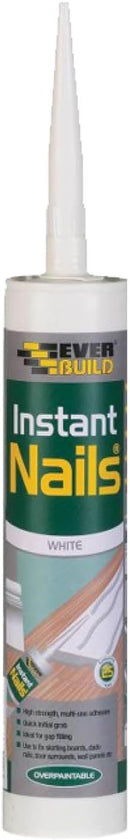 Everbuild Instant Nails Adhesive Cartridge | White | 290ml Cartridge