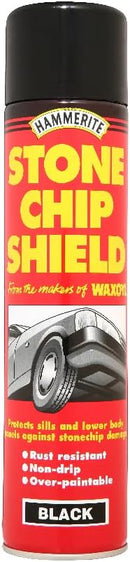 Hammerite Stone Chip Shield Underbody Black Metal Paint  600Ml Aerosol
