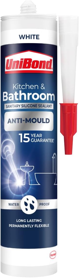 UniBond Anti Mould White Silicone Sealant 274ml