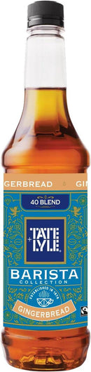 Tate & Lyle Fairtrade Gingerbread Barista Coffee Syrup 750ml