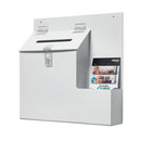 Deflecto Lockable Ballot/Suggestion Box White DE79803