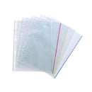 Coloured Edge Punched Pockets A4 (Pack of 100) 9410410