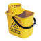 Janit-X Plastic Heavy Duty Mop Bucket With Wringer 15 Litre Yellow