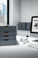 Durable VARICOLOR SAFE 4 Drawer Lockable GDPR Colour Coded Desktop Storage A4+ 760627