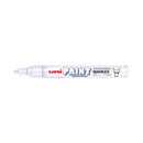 Unipaint PX-20 Paint Marker Medium Bullet White (Pack of 12) 545491000