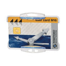 Durable Security Pass Plastic ID Card Holders for Lanyards Clear (Pack of 10) 891819