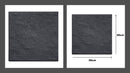 Primeur Recycled Square Recycled Rubber Stepping Stone, Slate, 30 x 30cm