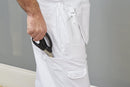 Bib & Brace with Pouch, Cotton WHITE Painter , DIY, Workwear {All Sizes}