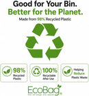 EcoBag Extra Strong | Heavy Duty Refuse Sacks |  100L Capacity | 33 Microns | 20 Pack Roll