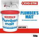 Evo-Stik Plumber'S Mait, Non-Setting Putty For Sanitary Joints, Waterproof, 750G