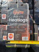 Heat Logs High Energy Ultra Dry Open Fire Log Eco Wood Fuel {Pack x 12}