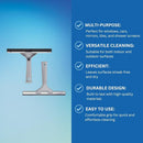 Elliott Multi-Purpose Window Squeegee 25Cm Rubber Squeegee With An Ergonomic Grey Handle.