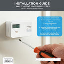 BLACK+DECKER Carbon Monoxide Alarm and Detector with LCD Screen