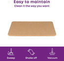 Blue Canyon Natural Cork Bath Mats, Eco-Friendly Durable Wooden Non-slip Bathroom Accessory