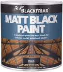 Blackfriar Matt Black Paint 125ml | For Wood and Metal