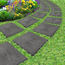 Primeur Recycled Square Recycled Rubber Stepping Stone, Slate, 30 x 30cm