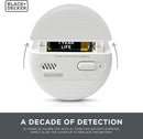 BLACK+DECKER Smoke Alarm for Home 10 Year Life