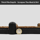 JVL Nimbus Rubber Coir Boot Scraper Mat, 30x35cm