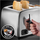 Russell Hobbs Stainless Steel Brushed/Polished Toaster 4 Slice