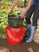 Red Gorilla 38L Large Flexible 2-Handled Recycled Tub, Red