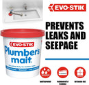 Evo-Stik Plumber'S Mait, Non-Setting Putty For Sanitary Joints, Waterproof, 750G