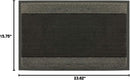 Jvl Miracle Grey With Charcoal Stripes Barrier Mat, 40 X 60 Cm