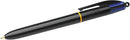 Bic 4 Colour Desk Pens / Medium Point / Refillable Retractable / 1.0mm Tip / 0.4mm Line