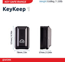 Squire Key Safe Box - 4 Wheel Combination Lock - Wall Mounted Key Safe