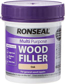 Ronseal Multi-Purpose Wood Filler Tub | Oak | 1 x 250g Tub