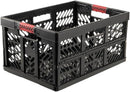 Keeeper Extra Strong Folding Box with Soft-Touch Handles, 54x37x28 cm, 45 Litre, Ben, Graphite Grey