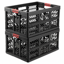 Keeeper Extra Strong Folding Box with Soft-Touch Handles, 54x37x28 cm, 45 Litre, Ben, Graphite Grey