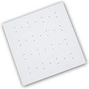 White Anti-Bacterial Rubber Shower Mat With Suction Cup Grips (54 X 54Cm)